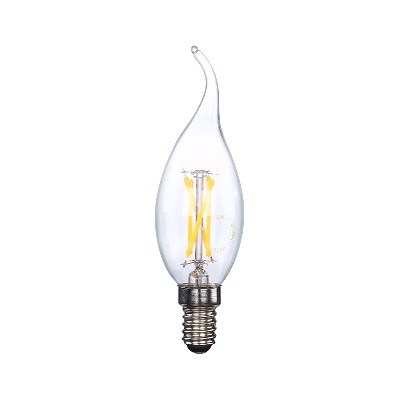 LED复古灯爱迪生灯丝灯E14螺口蜡烛泡尖泡水晶装饰照明可调光灯泡